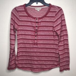 Lucky Brand Striped long sleeve shirt sz S